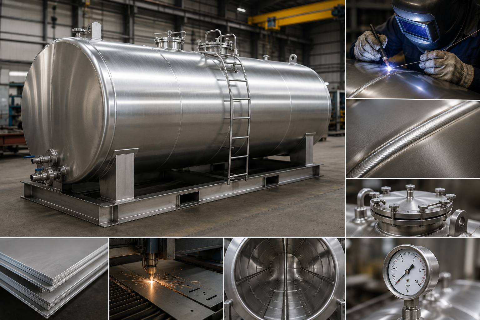 Fabricación de estanques para combustibles en acero inoxidable